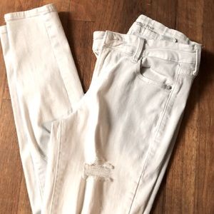 Ripped White Skinny Jeans